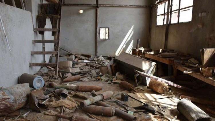 الروس يعثرون على بقايا ورشات داعش لصناعة الأسلحة في حلب