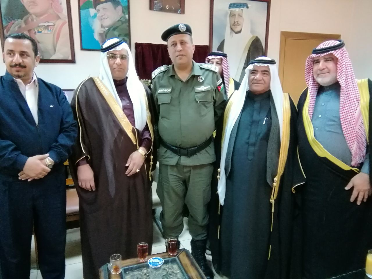 رابطة نشامى الاردن تزور قيادة امن اقليم البادية الملكية.