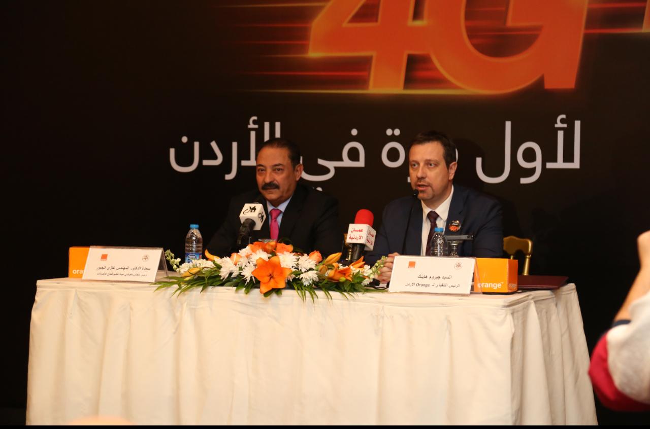 Orange الأردن تطلق رسميا خدمات الجيل الرابع المتقدم 4G+,4.5G”