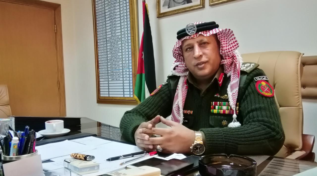 العميد الخضير رسخ الأمن والأمان في مناطق الباديه الاردنيه.