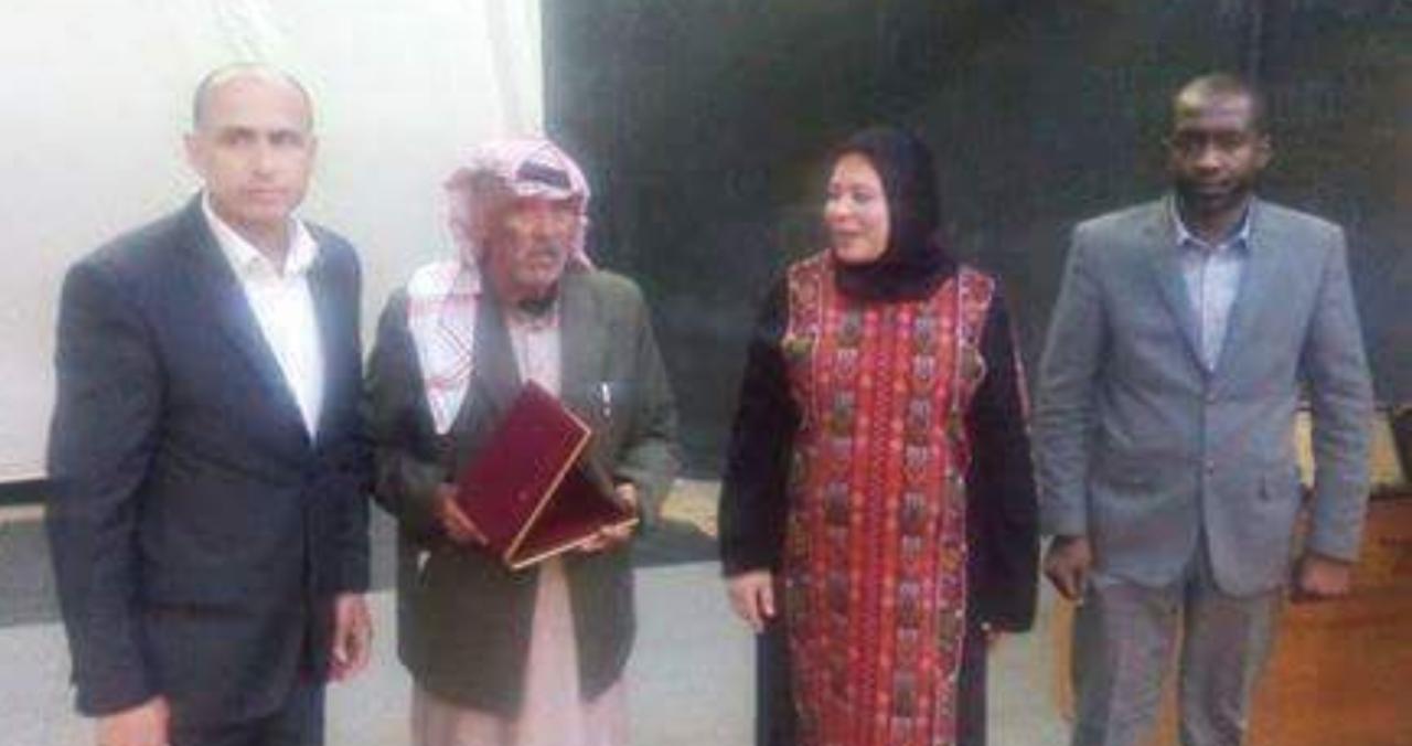 حفل تكريمي لعدد من المصابين العسكريين.
