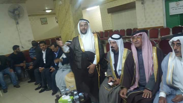 الشيخ ابوعذيه يقود صلح عشائري بين آل ابو شمله وآل عفانه.