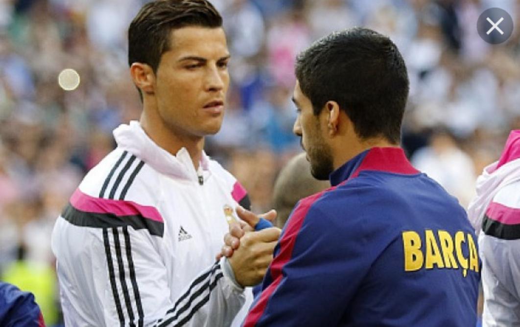 لاعب برشلونه سواريز .... رونالدو لاعب بمستوي ممتاز.