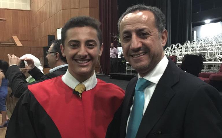 تخريج حفيد المشير الركن المرحوم عبد الحافظ مرعي الكعابنه من مدرسة المطران.