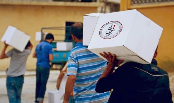 جمعية الشهيد راشد الزيود قامت توزيع طرود غذائية لشهر رمضان المبارك.