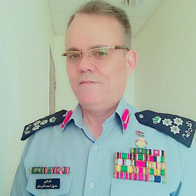 شكر وتقدير لمدير العلاقات العامه بمديرية الأمن العام العميد الشرمان