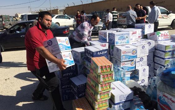 إربد تواصل تسيير حملات الاغاثة للسوريين