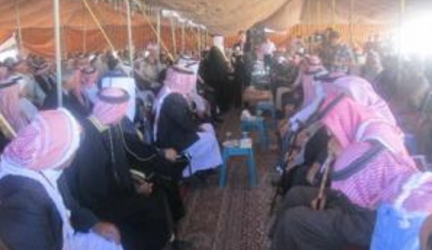 صلح عشائري بين عشيرة الجوالدة و عشيرة المرعيينالمراعيه.