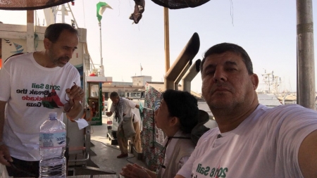 بالصورة ...النائب يحيى السعود من على سفينة  العودة  : نستعد للإبحار باتجاه قطاع غزة