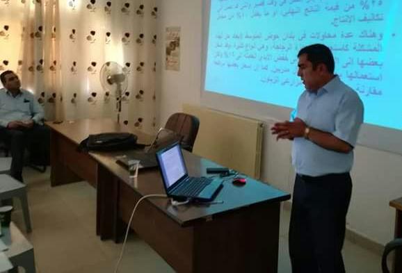 ورشة عمل في مركز الطفيلة للبحوث الزراعية.