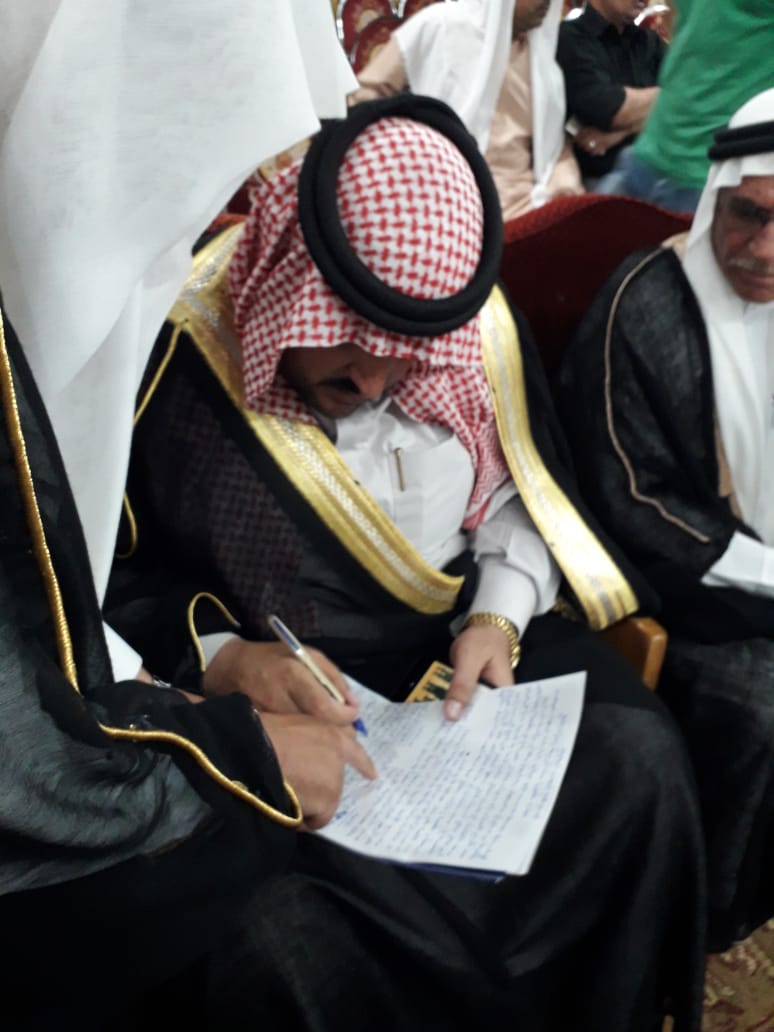 عشائر العورتاني تثمن لسعادة الشيخ عبدالكريم الحويان جهوده في اعادة طفل المغدور لأهله...صور..