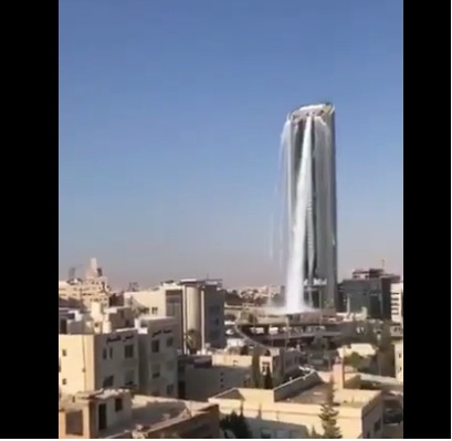 حملة توعية للحد من هدر المياه باستخدام المؤثرات البصرية على فندق عمّان روتانا