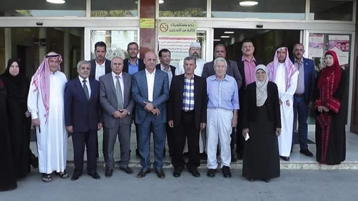 وفد من أهالي سحاب يزور جرحى عمليتي الفحيص والسلط.