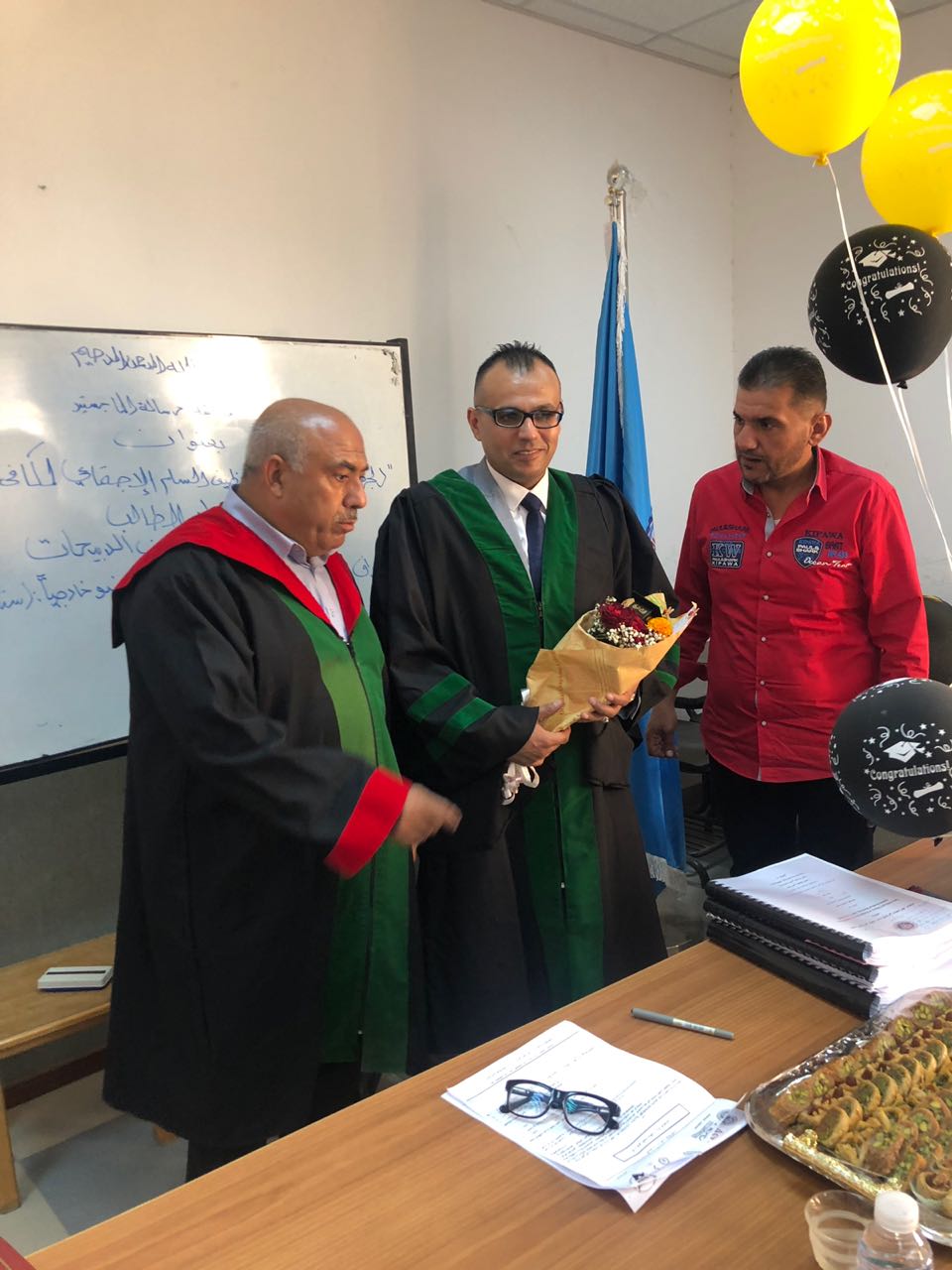 الماجستير للملازم اول محمد الربيحات...الصور .