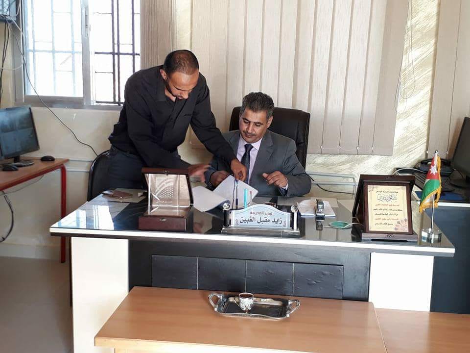 الجبور مدير تربية الزرقاء الثانية يتفقد مدارس الحلابات صور.