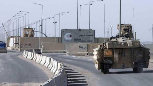 استهداف مطار البصرة بـ 4 قذائف صاروخية