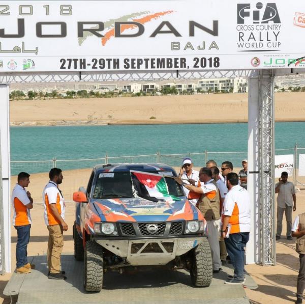 الأمير فيصل يعطي شارة الانطلاق لرالي باها الاردن