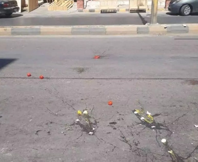 مجهولون يلقون البيض على سيارة مدير كهرباء اربد (صور)