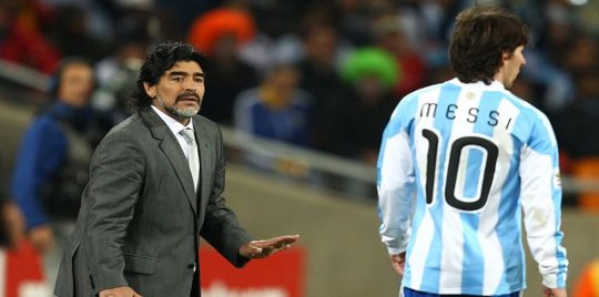 مارادونا يشن هجومًا عنيفًا على ليونيل ميسي