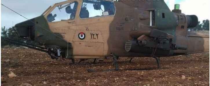 هبوط طائرة عمودية في منطقة رجم الشوك غرب الزرقاء