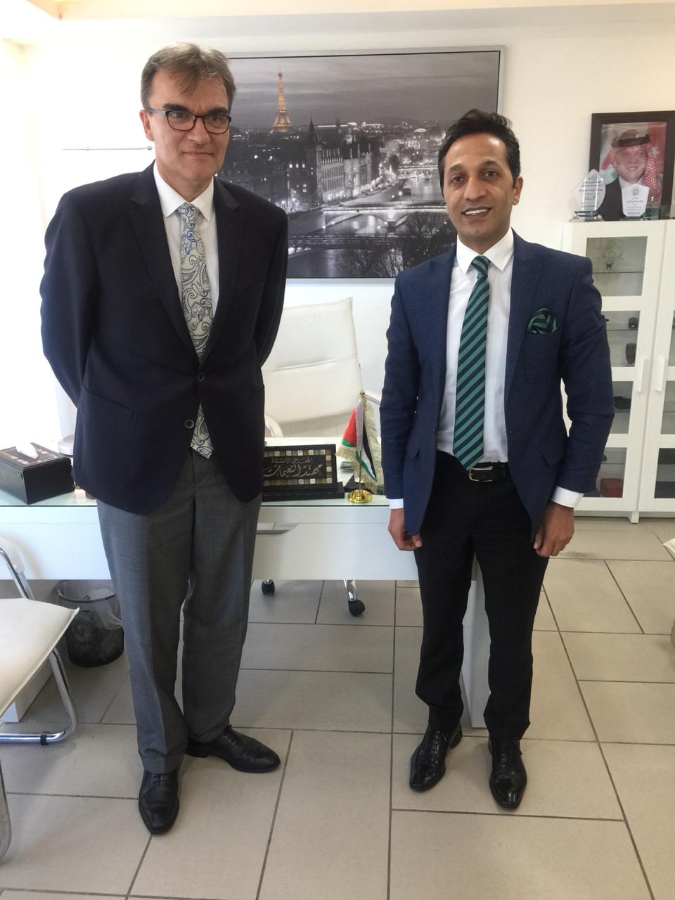 ‎نائب رئيس مجلس محافظة العاصمة يلتقي السفير السويسري