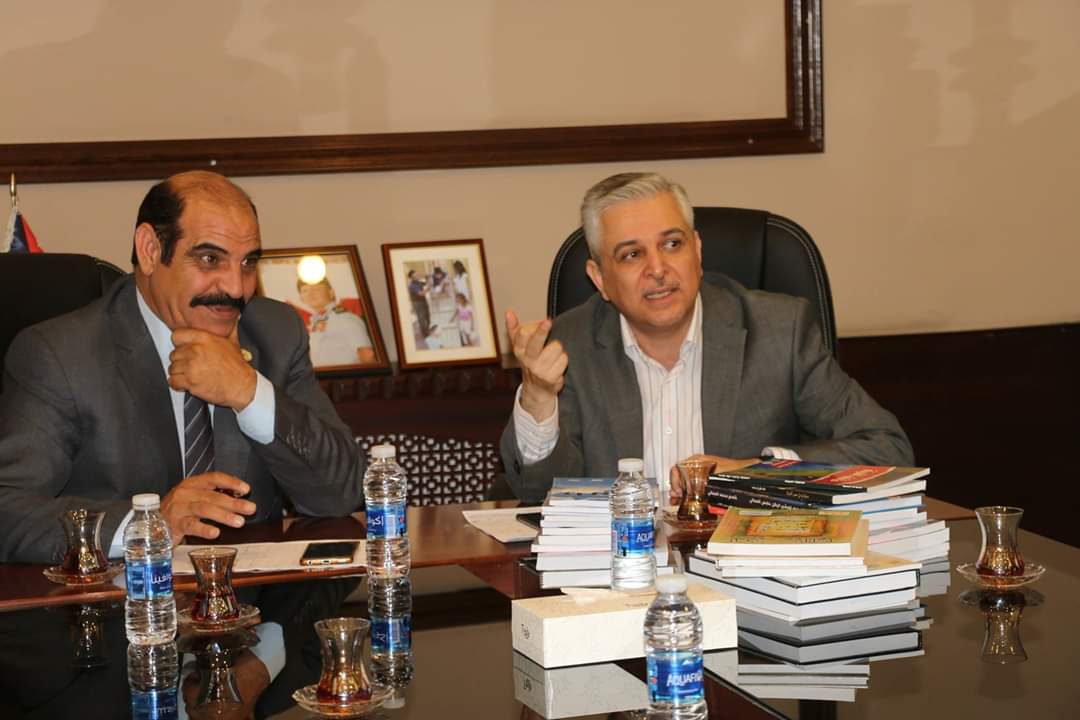 بالصور...مدير عام مؤسسة الإذاعة والتلفزيون يستقبل ادارية اتحاد الكتاب.