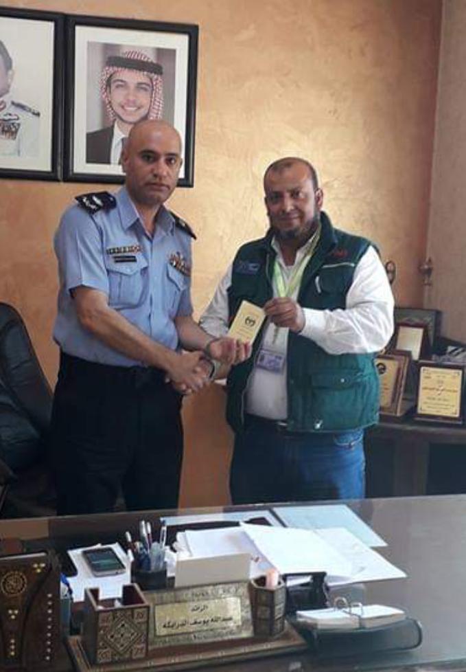 مبارك الماجستير للرائد عبدالله الدرابكة.