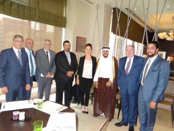 احتفال توقيع اتفاقية بين الشركة الاردنية الدولية للحماية احدى شركات كادبي مع ائتالف شركة سام جرين بور الفرنسية