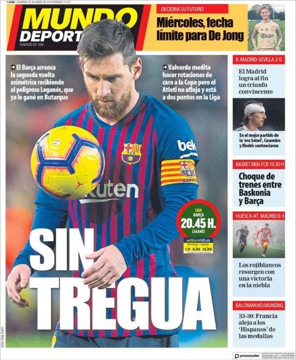 ريال مدريد وبرشلونة يشعلان حرب في  صحف إسبانيا.. صور