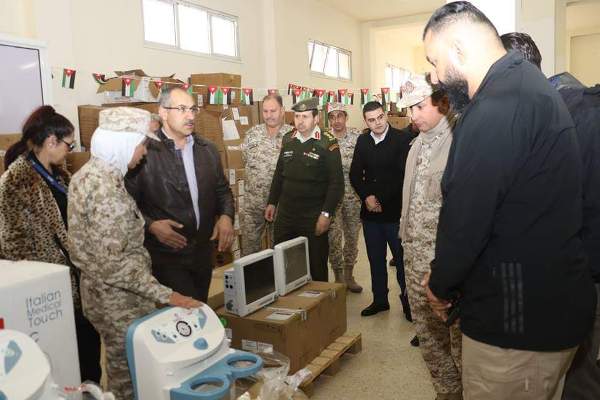 منظمة الهجرة الدولية تسلم الخدمات الطبية الملكية أجهزة طبية بمنحة يابانية