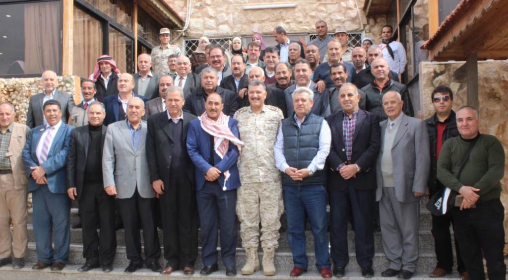 وفد من تجمع إربد للمتقاعدين العسكريين يزور واجهة المنطقة العسكرية الشمالية الباقورة