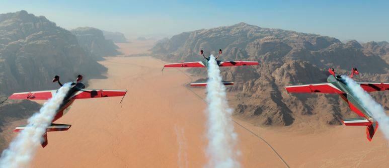 الصقور الملكية تحلق في سماء الاردن بعيد الاستقلال