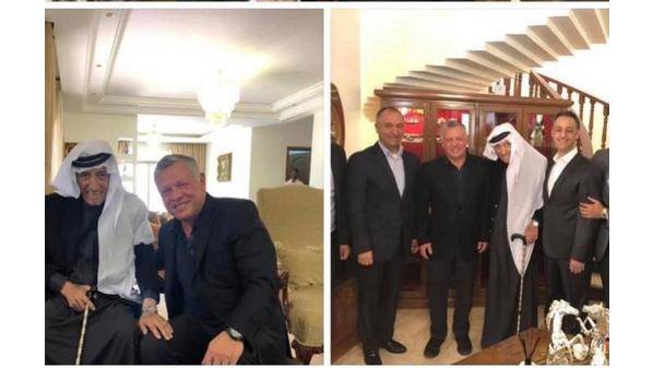 الملك يزور مدير المخابرات الأسبق مصطفى القيسي