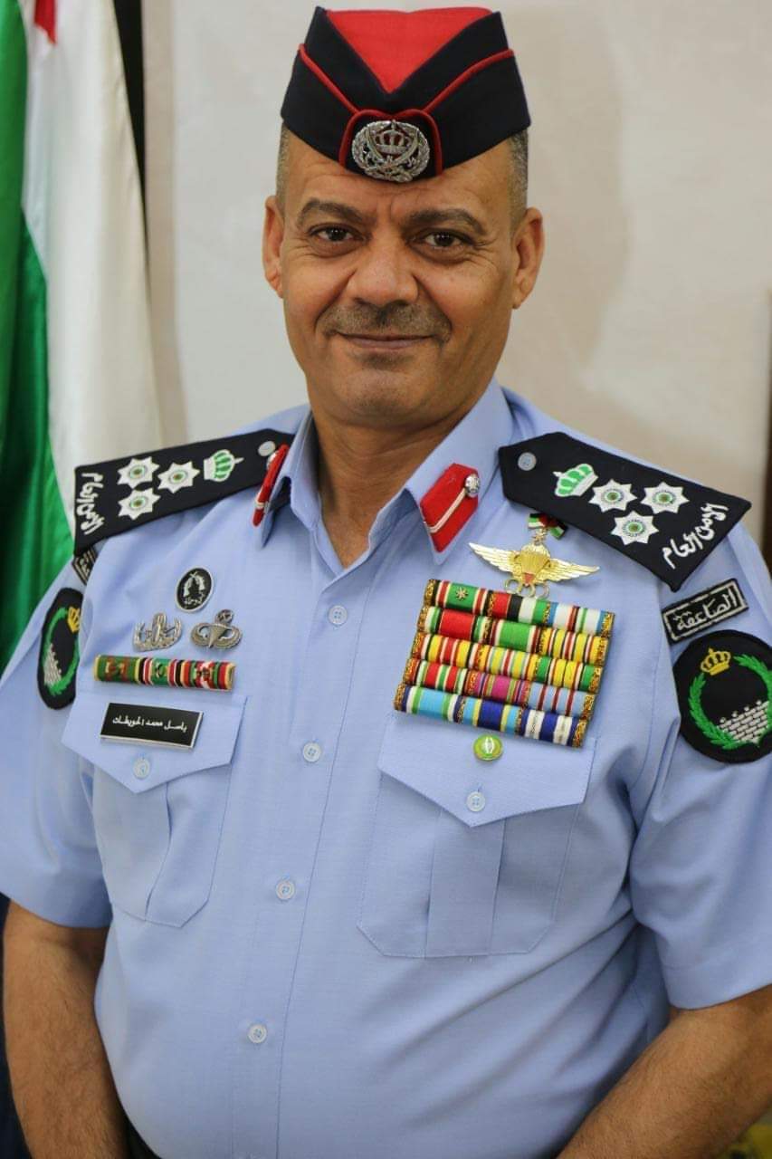 العين الفريق الطيب يبارك للعميد باسل الحويطات