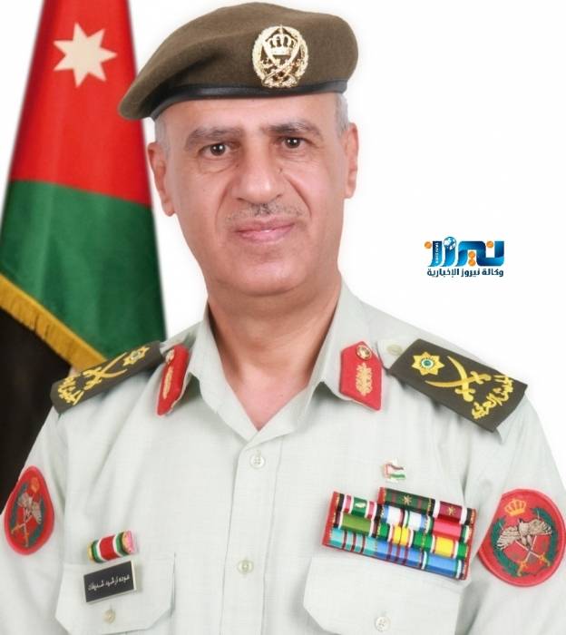 العين الفريق المتقاعد الطيب يبارك لــ عودة شديفات ترفيع الى رتبة لواء
