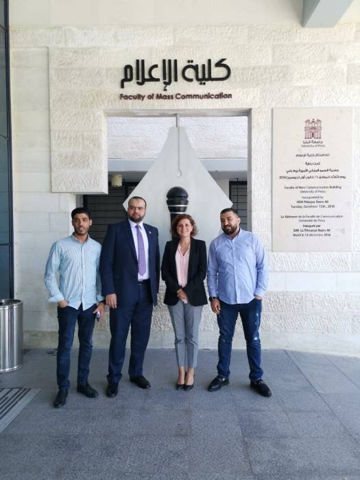 رولا مسعد مدير عام تراكس الاردن تحاضر في جامعة البتراء