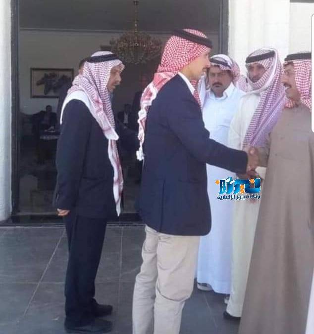 الأمير حمزة يعزي قبيلة السردية بوفاة البطل محمد حنيان العون
