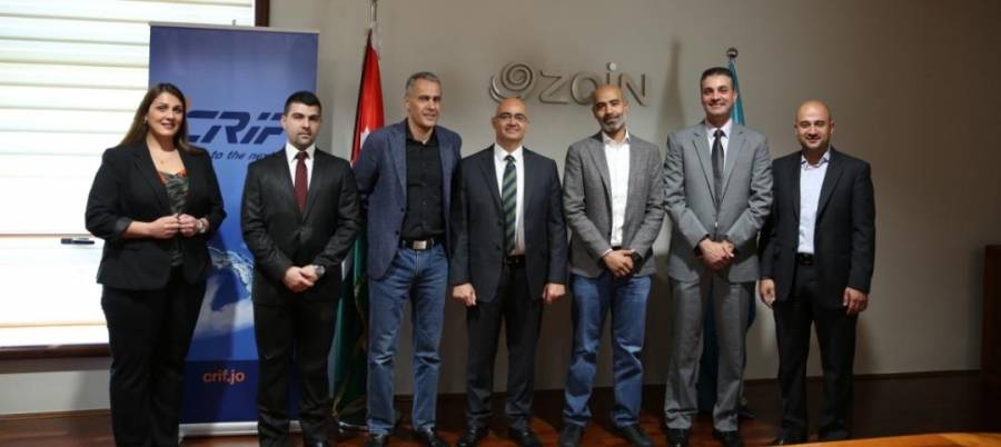 توقيع اتفاقية خدمة الاستعلام الائتماني بين كريف الأردن و زين الأردن