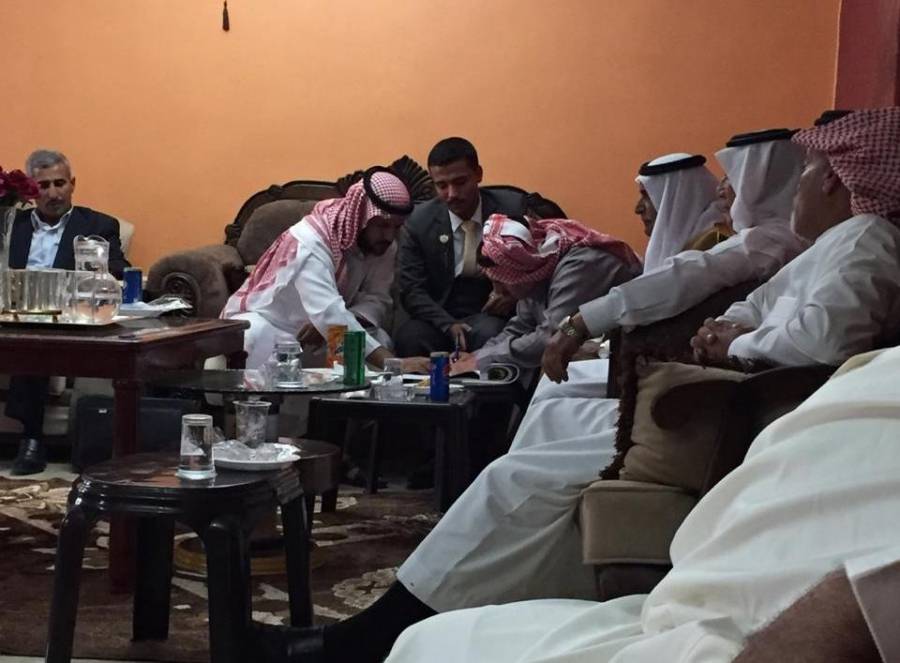 الف مبروك... الشيخ علي عضوب الزبن طلب والشيخ نايف عوض الزبن أعطى. صور