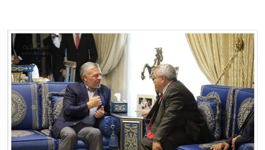 جلاله الملك وولي العهد يتناول طعام الغداء في منزل عبدالرؤوف الروابدة