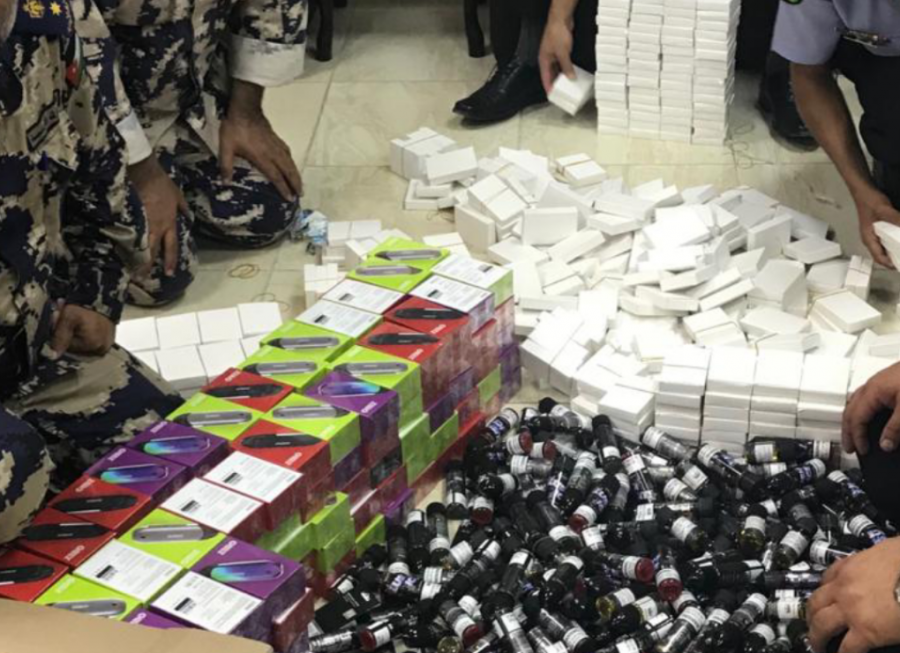 الجمارك الاردنية تحبط تهريب كميات كبيرة من السجائر الالكترونية