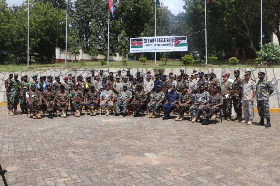 بدء فعاليات التمرين الأردني الكيني المشترك النسر الساحق ٢٠١٩