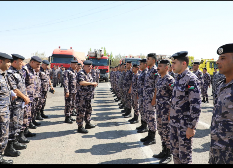 مدير عام الدفاع المدني يتفقد جاهزية مديريتي دفاع مدني الزرقاء والمفرق
