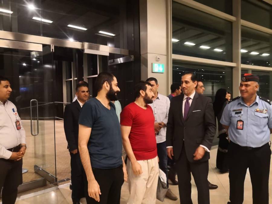 وصول المواطنين الاردنيين  المحتجزين في ليبيا إلى عمان