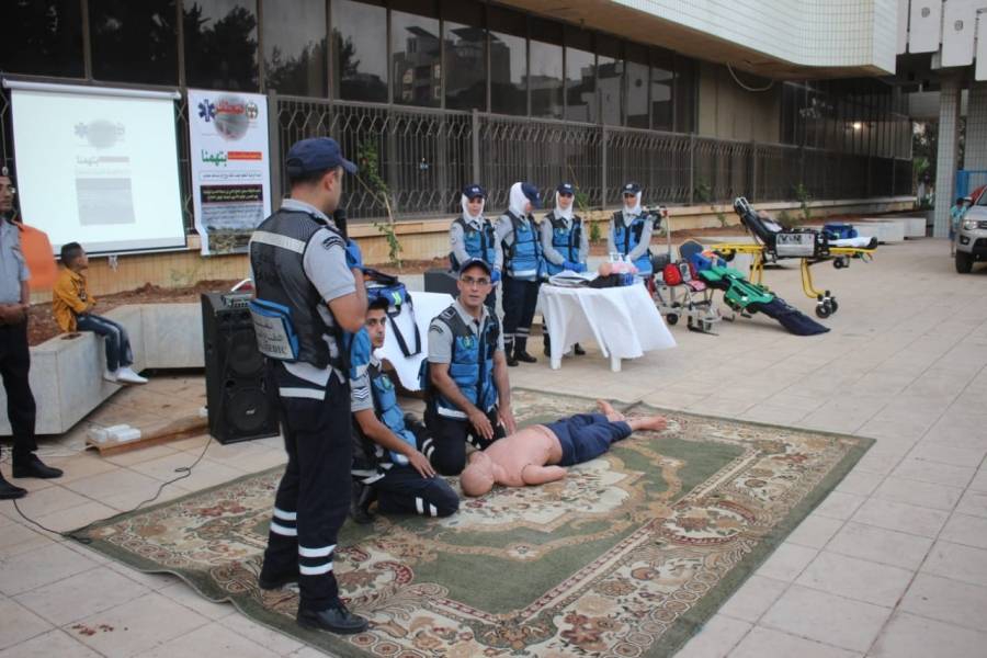 الدفاع المدني يُنظم مبادرة (صحتك بتهمنا) في محافظة اربد