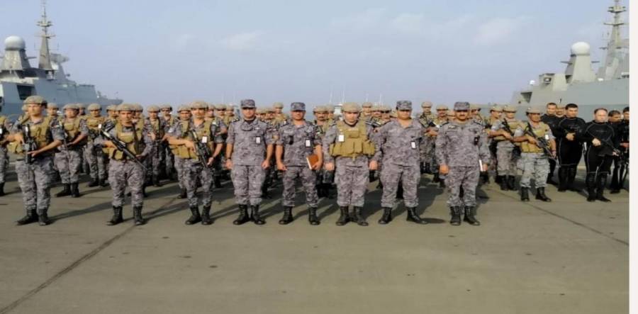 انطلاق فعاليات التمرين البحري المختلط  الموج الأحمر