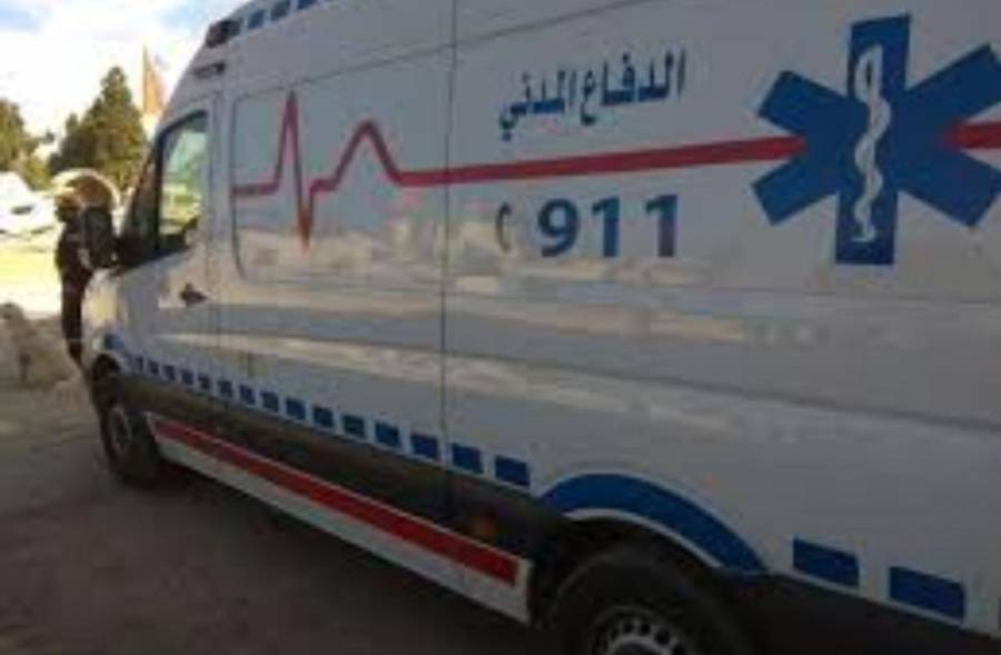 إصابة أربعة أشخاص  اثر حادث تصادم في   البلقاء