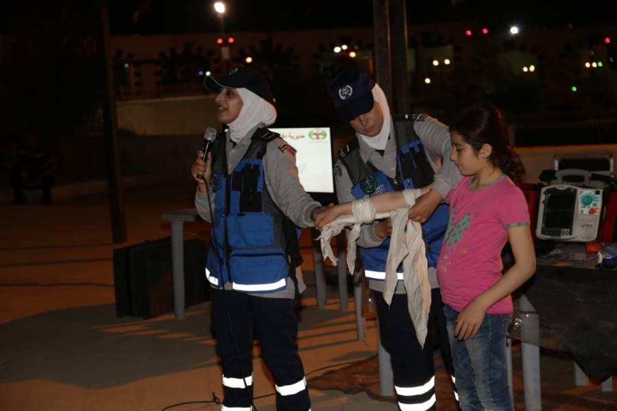 الدفاع المدني يُنظم مبادرة (صحتك بتهمنا) في محافظة الزرقاء