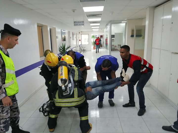 الدفاع المدني ينفذ تمرين وهمي مفترض....صور