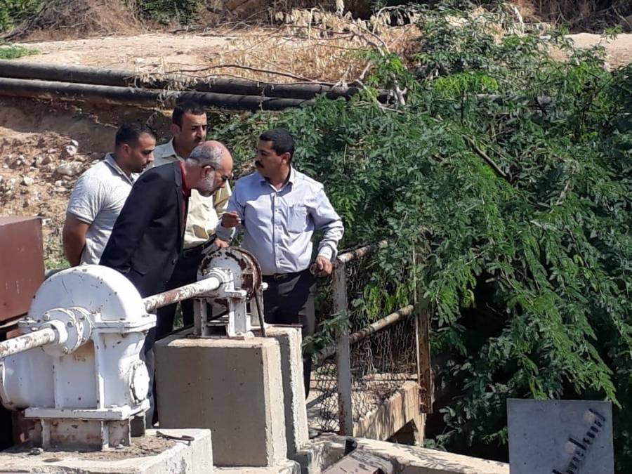 الكوز يتفقد مناطق الاغوار الوسطى